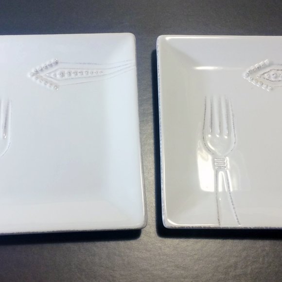 Set of handmade Clay dessert dishes Vintage by Clay Art Stone Lite - Picture 2 of 7